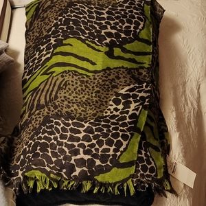 Animal print scarf